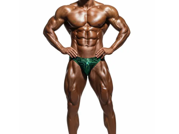 Profesjonalne Spodenki Startowe HOLO | 10 Kolorów | Holograficzny Materiał | Strój na Zawody Classic Physique