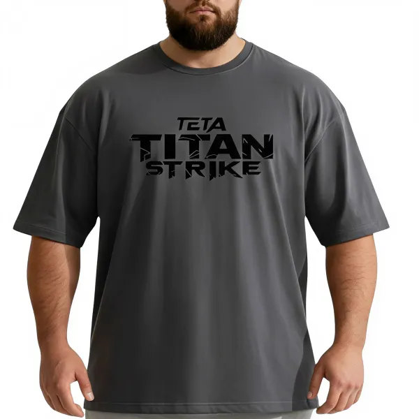 T-Shirt Oversize Męski- TETA TITAN STRIKE Coton Heavy