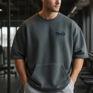 Oversize'owa Bluza Rag Top Teta Sports z Kieszenią – Idealna na Siłownię i Codzienne Stylizacje - 3