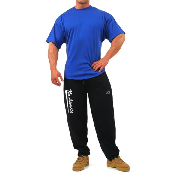 Męskie spodnie dresowe NO LIMITS – 3 grubości bawełny, z logo lub bez, TETA SPORTS (24 kolory)