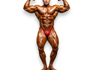 Spodenki startowe kulturystyczne – Lycra metaliczna z wysokim połyskiem – Teta Sports - 3