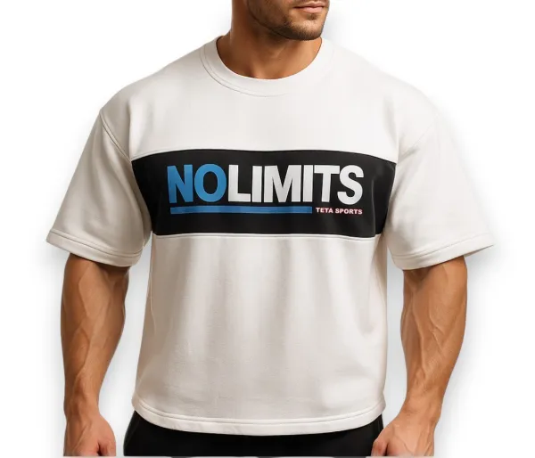 Oversize’owa koszulka treningowa  dla tych, którzy wiedzą, ile waży sztanga