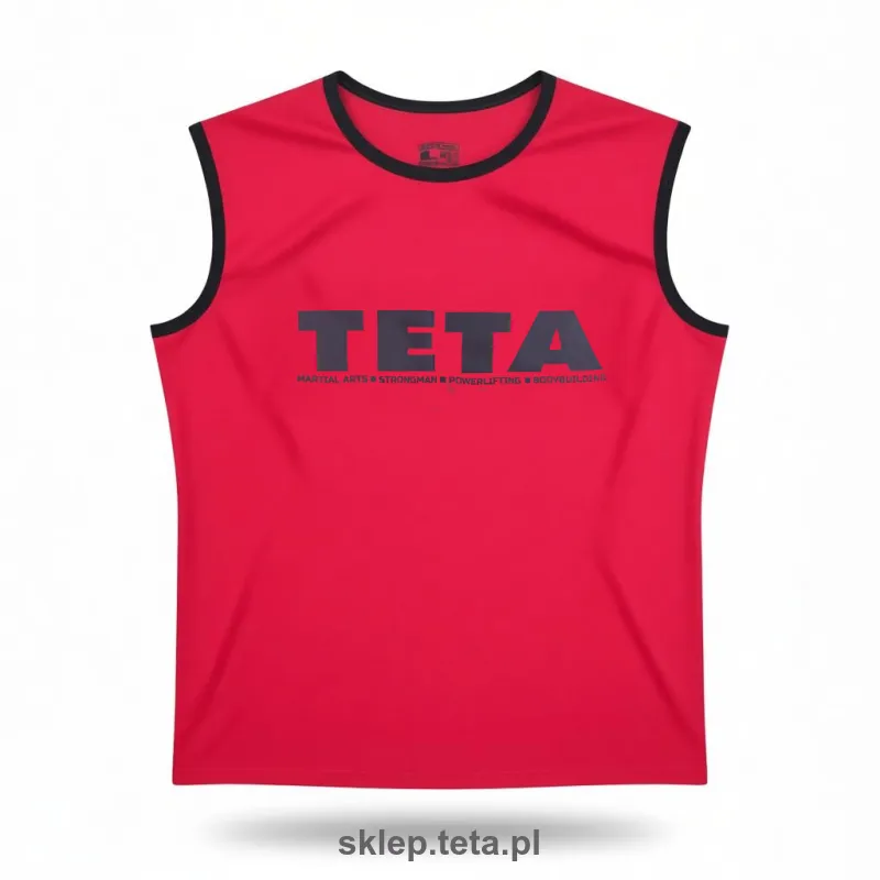 Koszulka bez rękawów TETA – czerwona