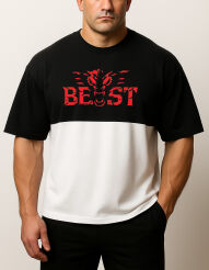 Dwukolorowa koszulka treningowa BEAST – oversize | TETA SPORTS
