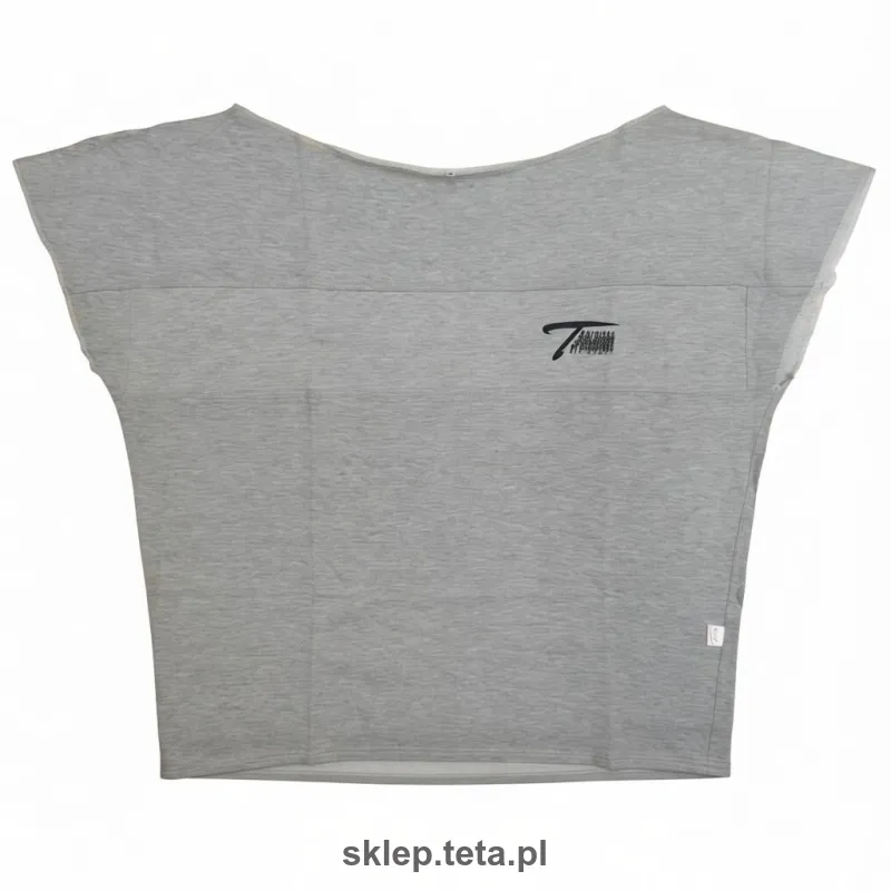 Bluzka treningowa BOXY FIT TETA OVERSIZE – szara