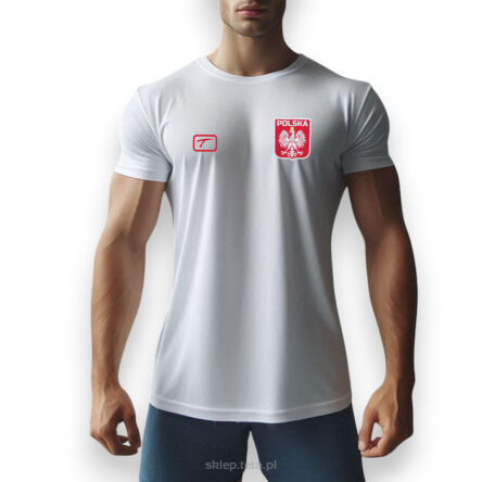 T-shirt z godłem Polski i napisem 