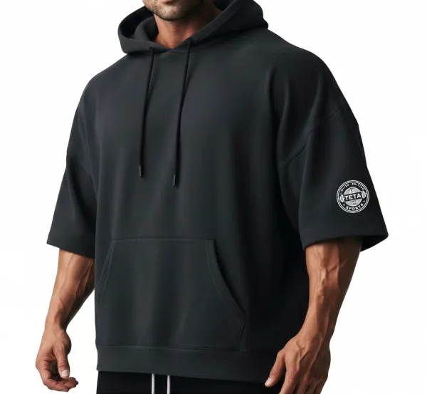 Oversize Bluza Treningowa z Kapturem – Logo TETA SPORTS