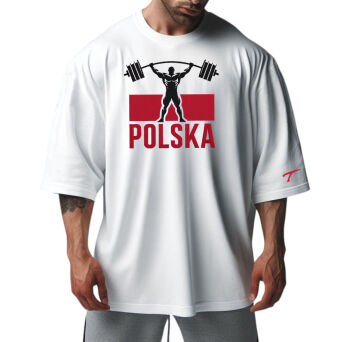 Biały Rag Top „POLSKA” – Kolekcja Teta Sports