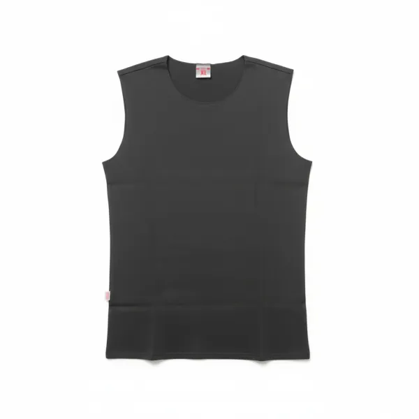 Męski bezrękawnik treningowy – surowe wykończenie overlock, rozmiar XL