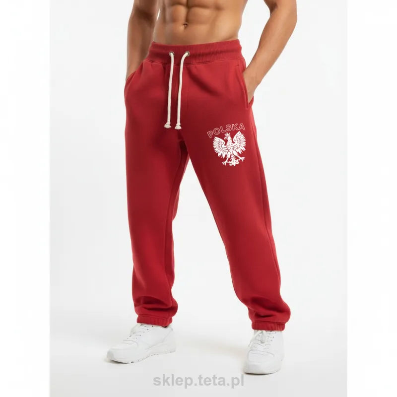 Męskie spodnie dresowe POLSKA – Kolekcja Narodowa TETA Sports
