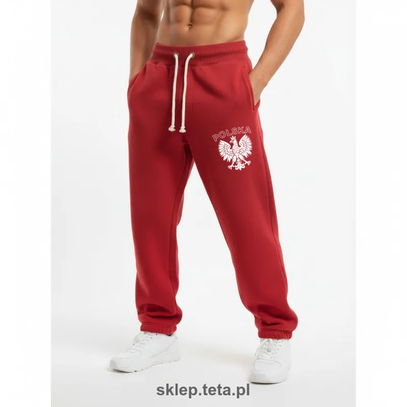 Męskie spodnie dresowe POLSKA – Kolekcja Narodowa TETA Sports