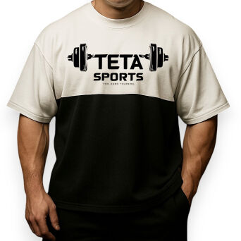 TETA SPORTS – Koszulka treningowa RAG TOP z grafiką sztangi | Edycja For Hard Training