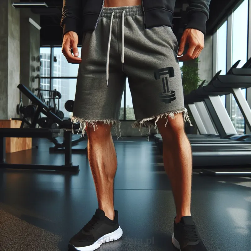 Szorty Treningowe z Postrzępionym Wykończeniem – Teta Sports, Idealne na Siłownię