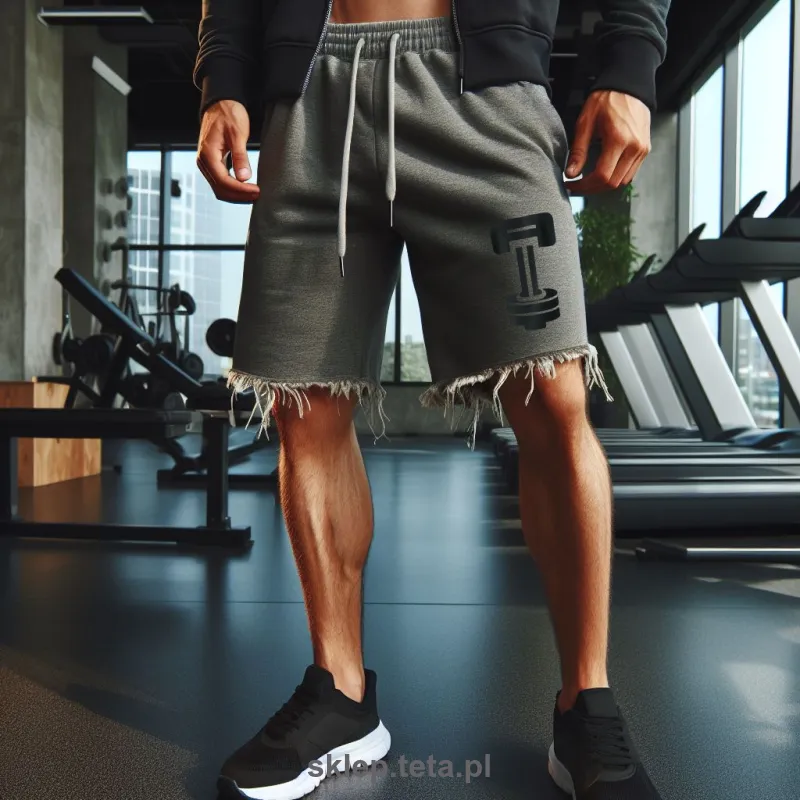 Szorty Treningowe z Postrzępionym Wykończeniem – Teta Sports, Idealne na Siłownię