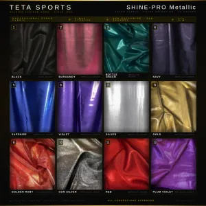 Spodenki Startowe Kulturystyczne - Bodybuilding Trunks - Metaliczny Połysk - Wybór boków - Teta Sports - 4