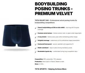 Classic Physique Competition Shorts - Premium Velvet - 3