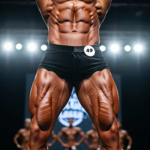 KULTURYSTYCZNE SPODENKI STARTOWE  LYCRA WELUROWA - 4