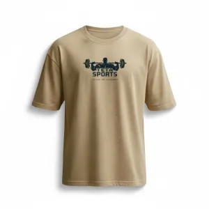 T-Shirt Oversize Męski TETA - Koszulka Treningowa Coton Heavy - 2