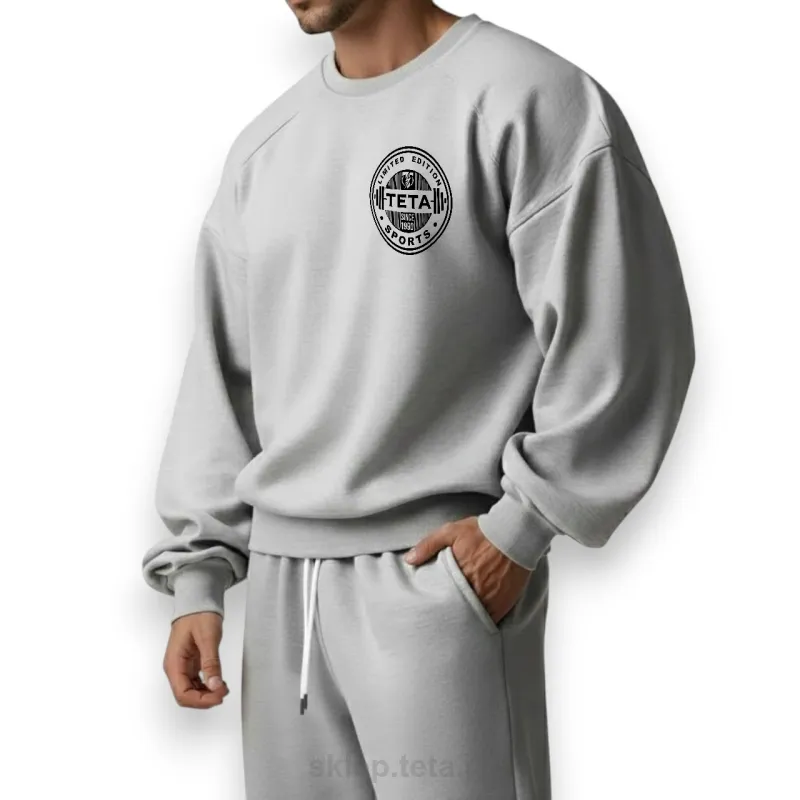 Bluza Oversize Męska TETA SPORTS LIMITED EDITION - Długi Rękaw - Wybór 3 Gramatur