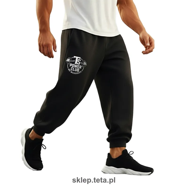Męskie spodnie dresowe treningowe TETA SPORTS – luźny krój, ściągacze, 3 grubości bawełny, 24 kolory