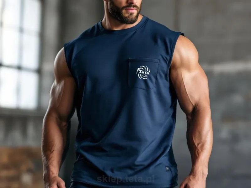 Męski Bezrękawnik  - Wytrzymałość i Styl na Ekstremalne Treningi