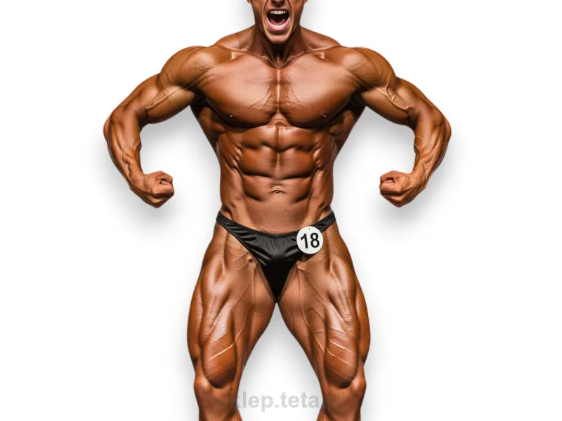 Posing Trunks Męskie Spodenki Startowe Lycra Błyszczące - TETA