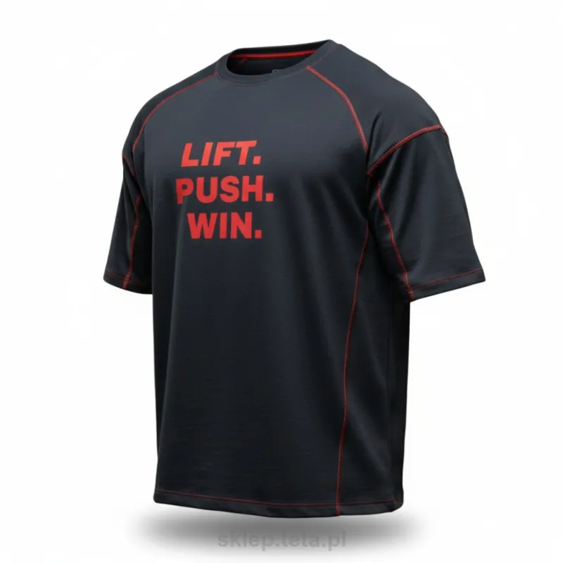 RAG TOP TETA SPORTS Koszulka Treningowa Dzianina 240g - Ścieg Kontrastowy | 24 Kolory