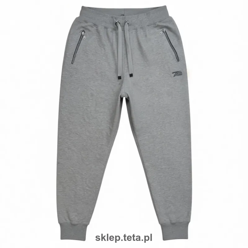 Spodnie dresowe TETA ZIP – szare joggery