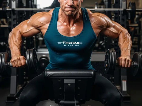 Kompresyjny Tank Top Terra Division - Abyss Teal