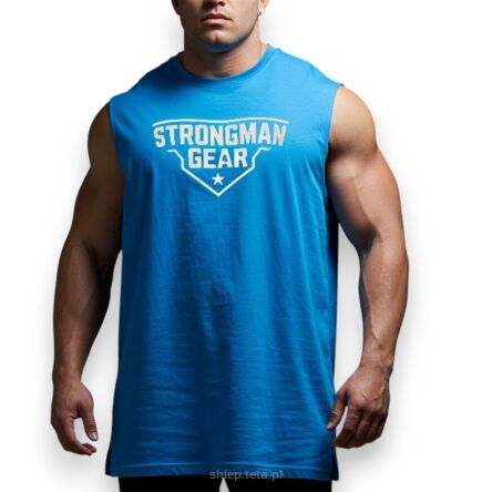 Męski Bezrękawnik Oversize Strongman Gear - Wytrzymałość i Styl na Ekstremalne Treningi