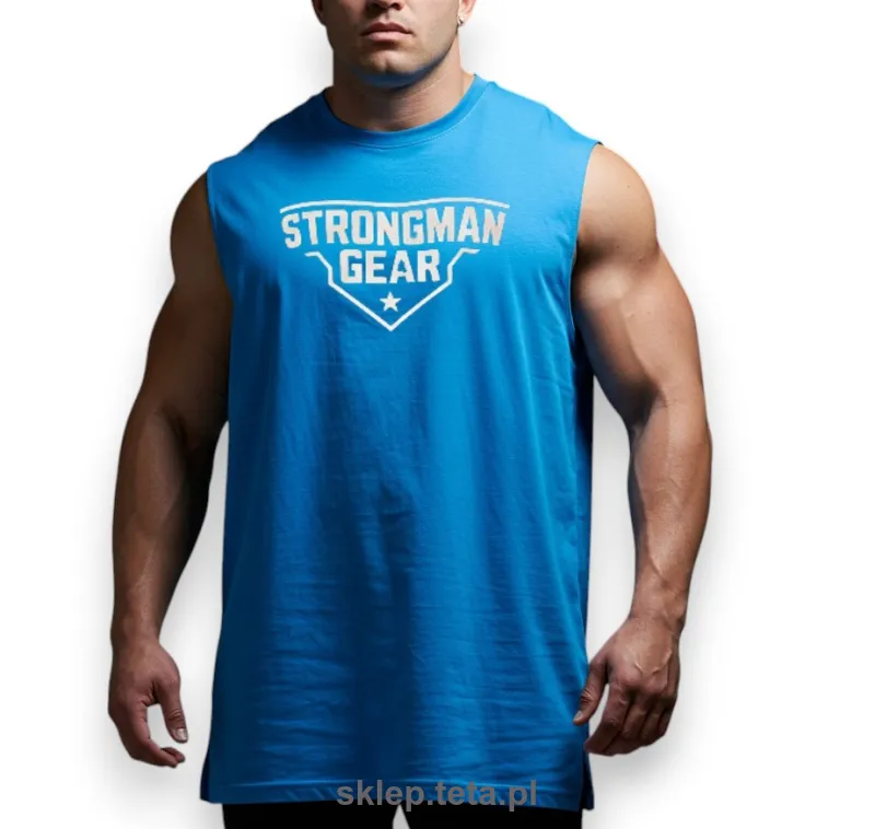 Męski Bezrękawnik Oversize Strongman Gear - Wytrzymałość i Styl na Ekstremalne Treningi