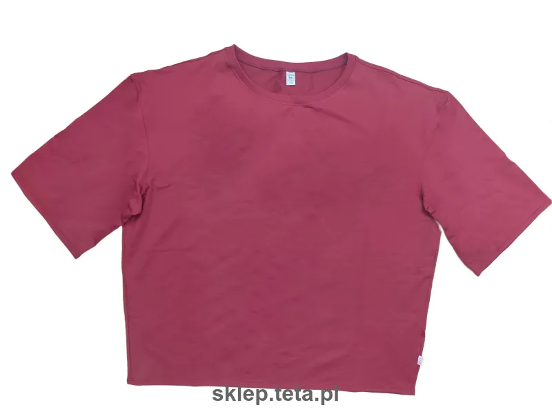 Koszulka TETA BASIC – bordowy oversize
