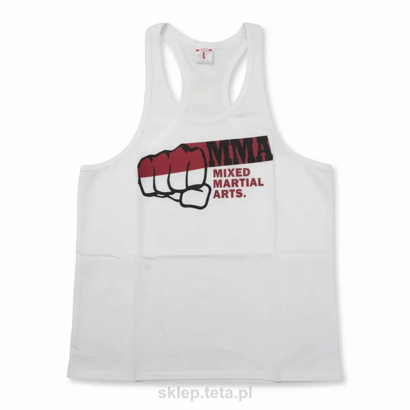 Męski tank top MMA – biały