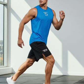 Klasyczny bezrękawnik treningowy T-NOLIMITS Bawełna z elastanem | 180 g | Made in Poland | TETA SPORTS