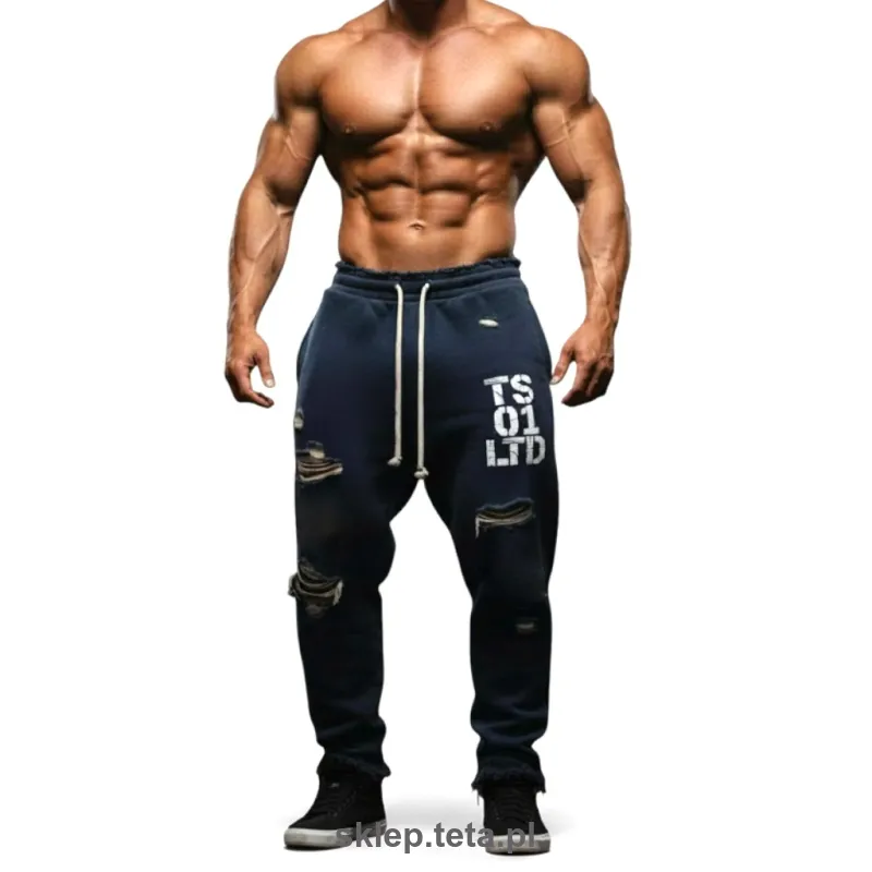 Męskie spodnie dresowe TETA SPORTS TS.01.LTD – limitowana kolekcja, surowe wykończenia, 3 grubości bawełny
