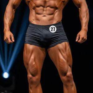 KLASYCZNE SPODENKI KULTURYSTYCZNE .SPODENKI DO POZOWANIA .CLASSIC PHYSIQUE POSING TRUNKS - 8