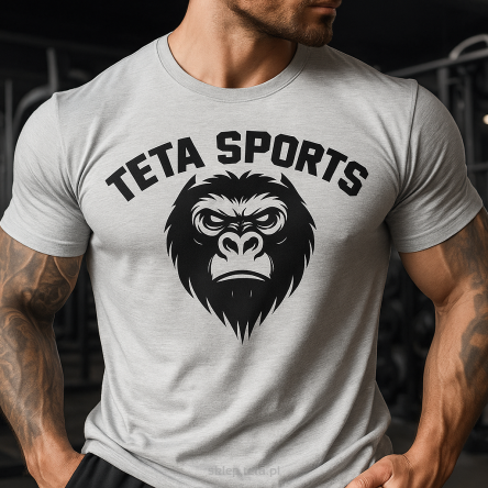 Koszulka TETA Sports z Motywem Goryla – Siła i Styl