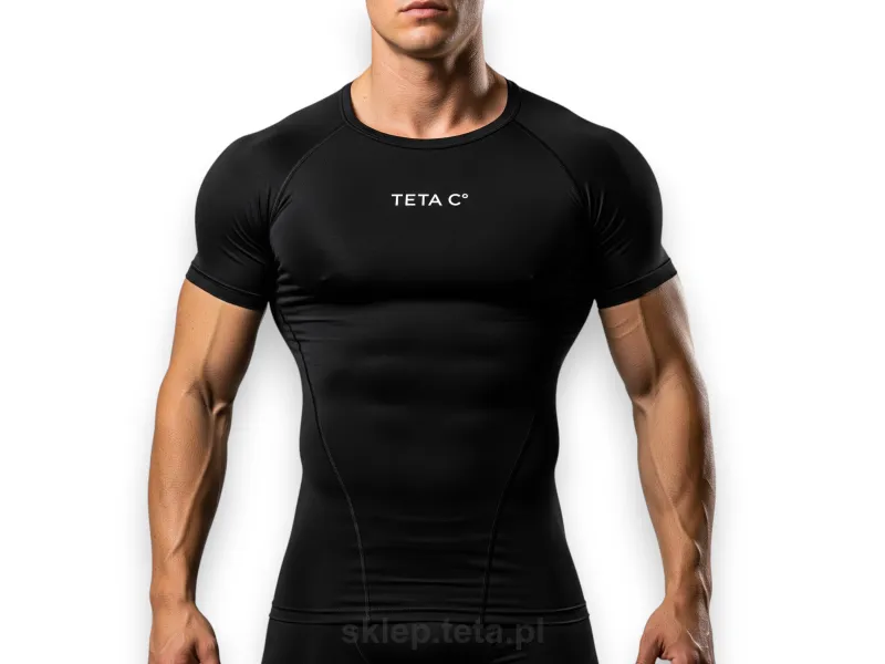 Kompresyjna koszulka treningowa TETA C° – czarna