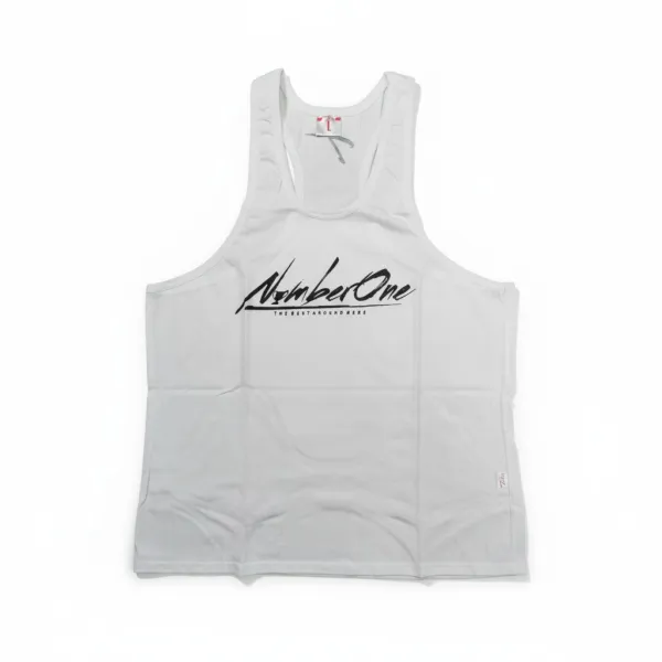 Męski tank top „Number One” TETA SPORTS – biały stringer